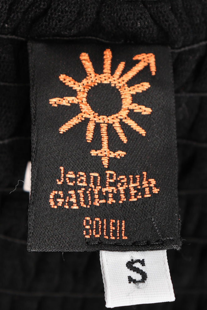 Recess Los Angeles Vintage Jean Paul Gaultier Soleil Convertible Shirred Mesh Harem Jumpsuit