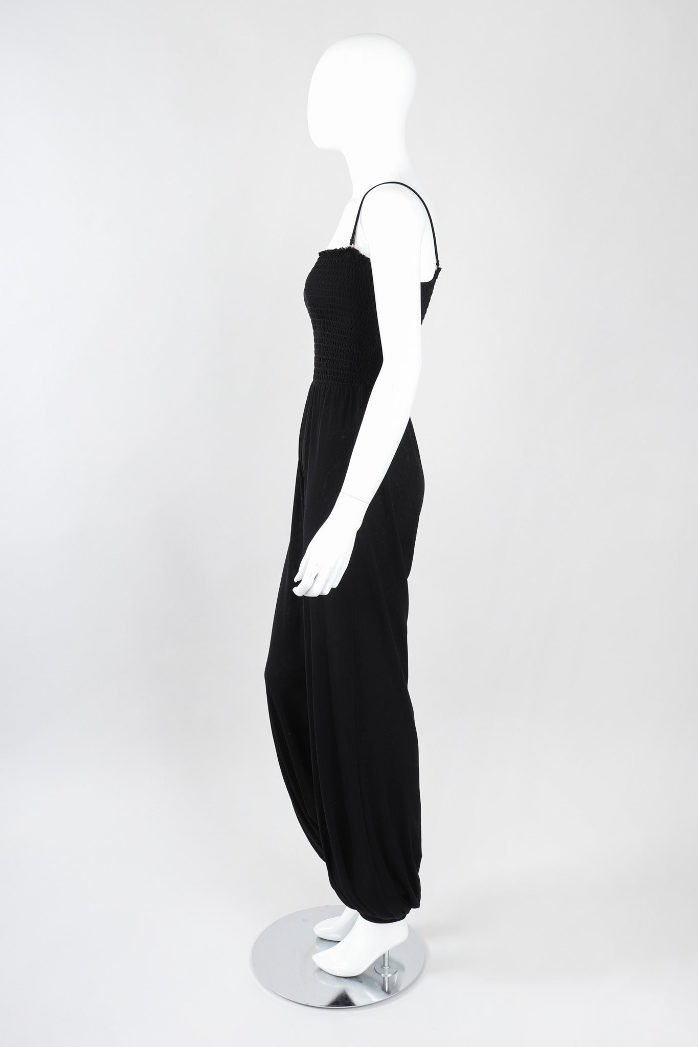 Recess Los Angeles Vintage Jean Paul Gaultier Soleil Convertible Shirred Mesh Harem Jumpsuit