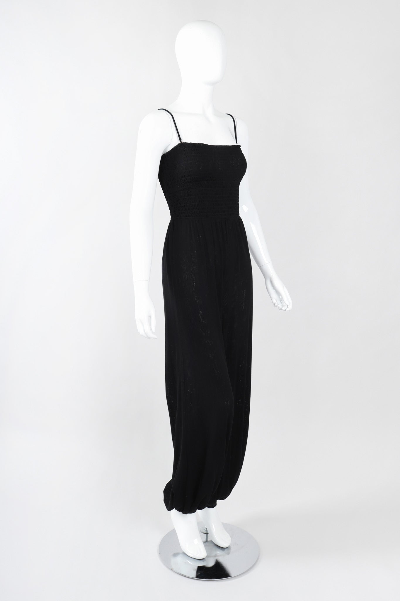 Recess Los Angeles Vintage Jean Paul Gaultier Soleil Convertible Shirred Mesh Harem Jumpsuit
