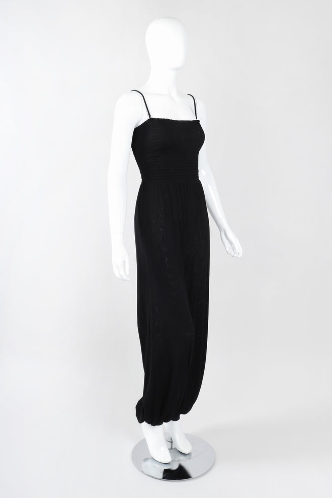 Recess Los Angeles Vintage Jean Paul Gaultier Soleil Convertible Shirred Mesh Harem Jumpsuit