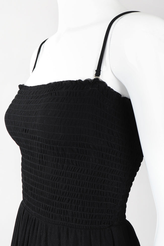 Recess Los Angeles Vintage Jean Paul Gaultier Soleil Convertible Shirred Mesh Harem Jumpsuit