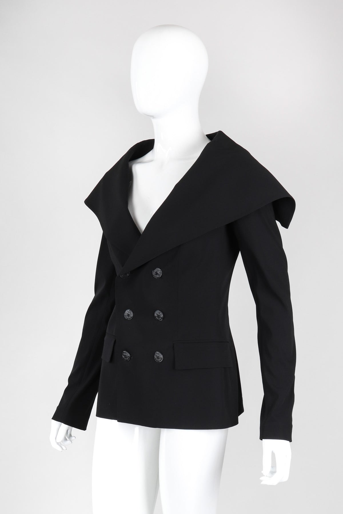 Vintage Jean Paul Gaultier Oversized Lapel Sailor Collar Jacket