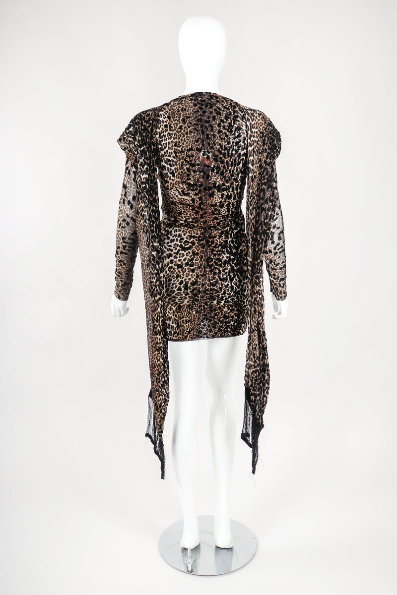jean paul gaultier leopard print silk chiffon maxi dress Jean Paul Gaultier Leopard-Print Maxi Dress - Brown