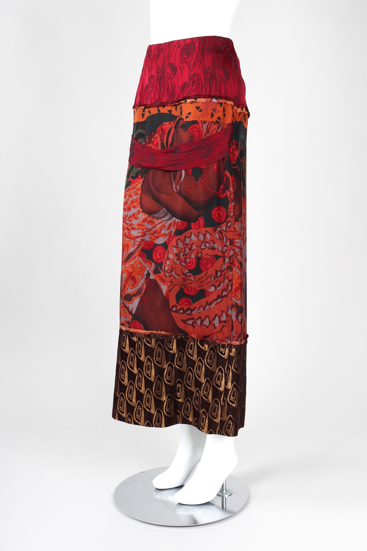 スカート Jean Paul GAULTIER Silk Floral Skirt Jean Paul GAULTIER Silk Floral Skirt