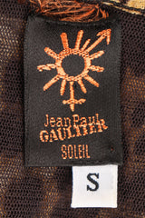 Recess Los Angeles Designer Consignment Vintage Jean Paul Gaultier Soleil Soleil Leopard Mesh Minidress Tunic