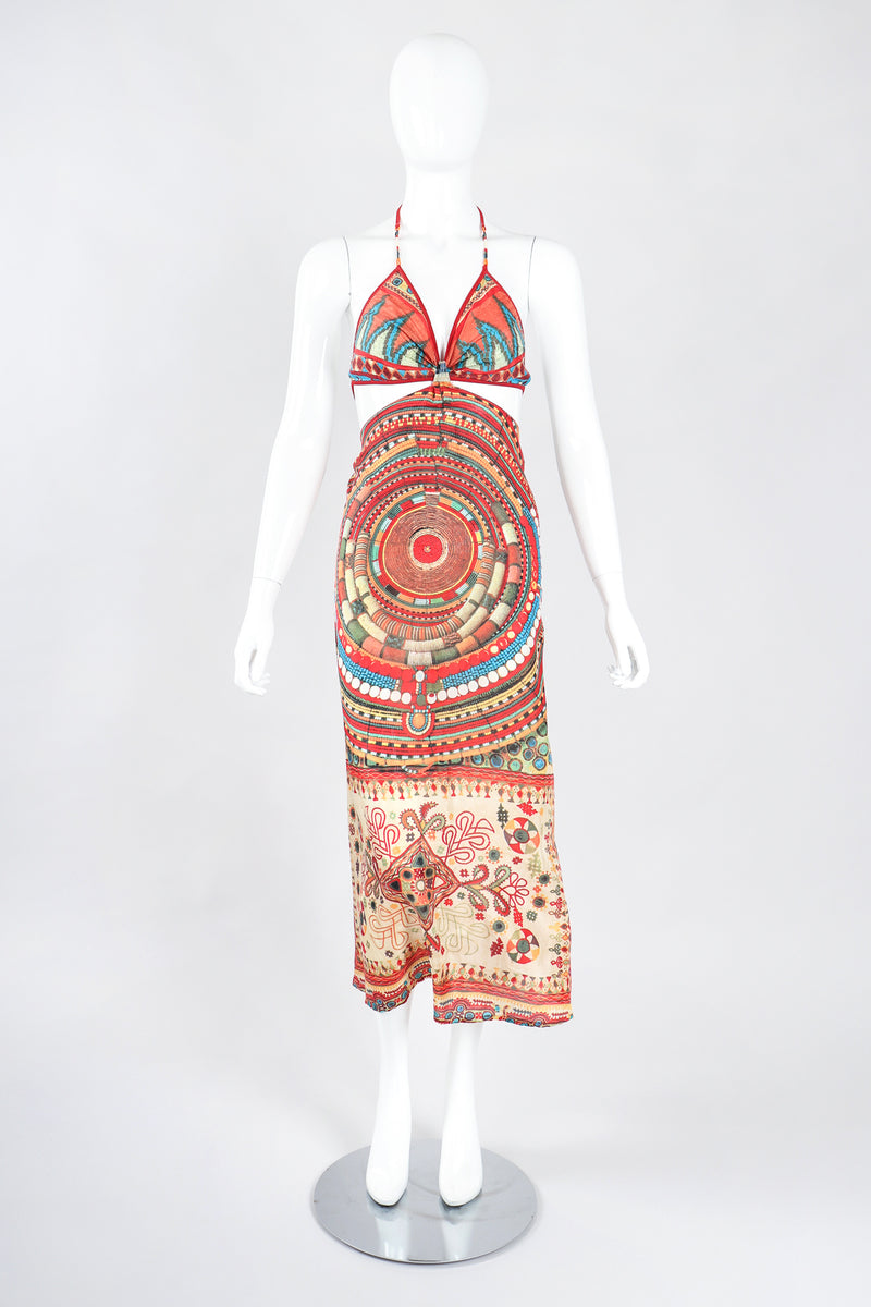 Vintage Jean Paul Gaultier Soleil Monokini Sarong Halter Dress Recess Vintage Jean Paul Gaultier Soleil Monokini Sarong Halter Dress Recess