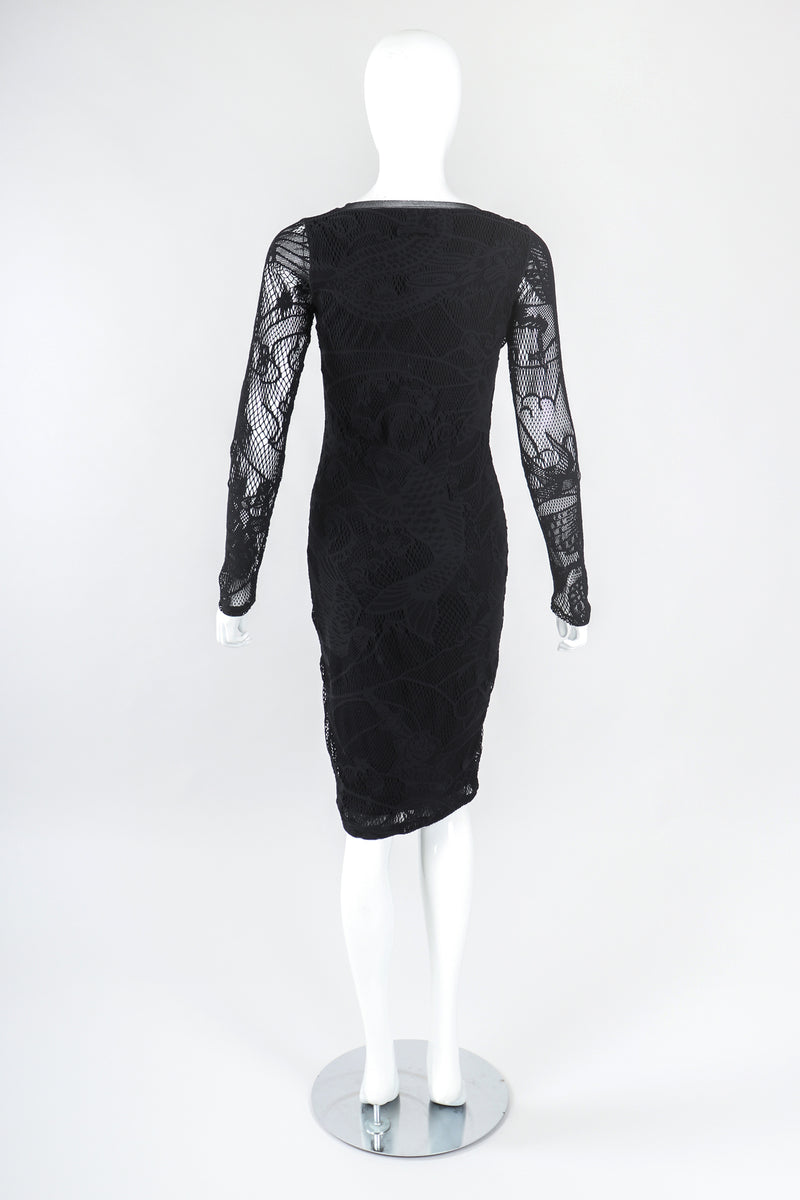 jean paul gaultier lace dress HERMES By Jean Paul Gaultier Black Long Silk Lace Dress FR38 Mint at 1stDibs
