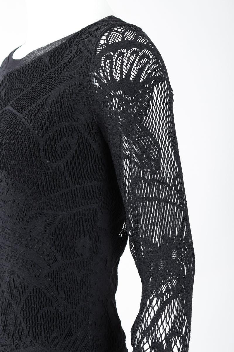 Vintage Jean Paul Gaultier Soleil Crochet Net Mesh Lace Dress Recess Vintage Jean Paul Gaultier Soleil Crochet Net Mesh Lace Dress Recess