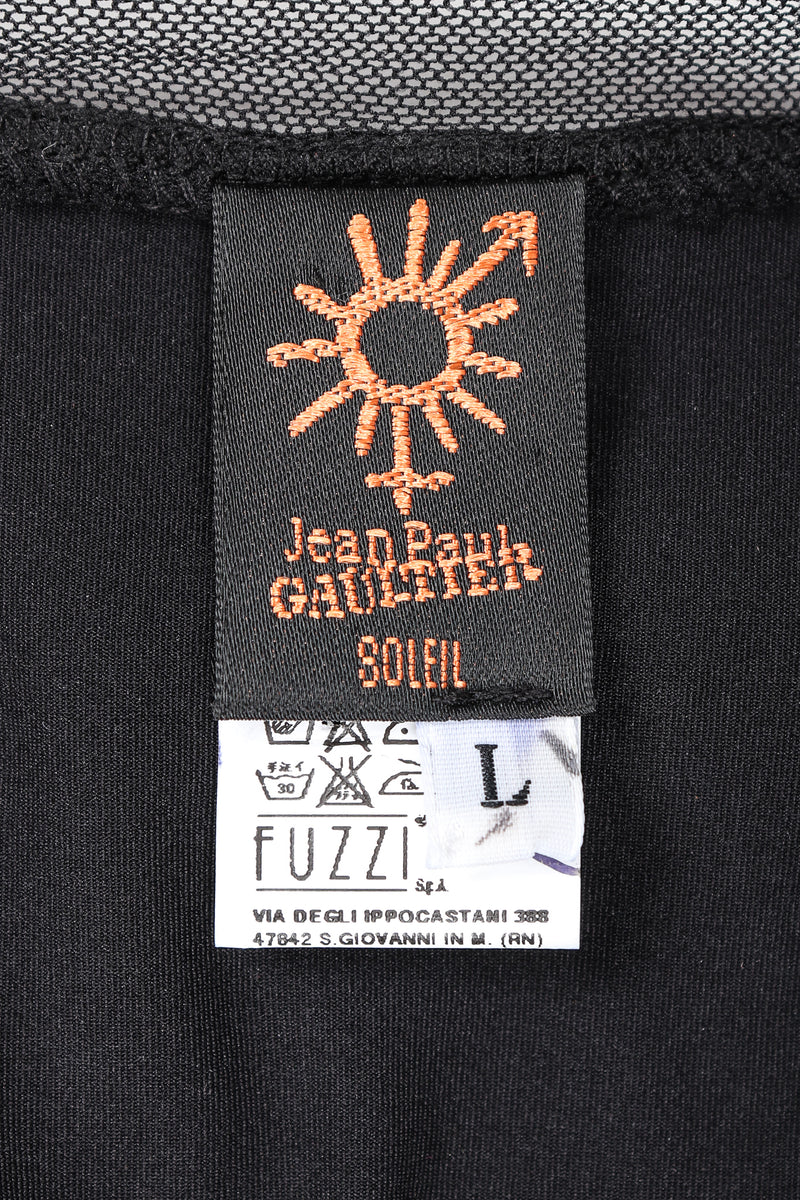 Recess Designer Consignment Vintage Jean Paul Gaultier Soleil Crochet Net Mesh Lace Dress Los Angeles Resale