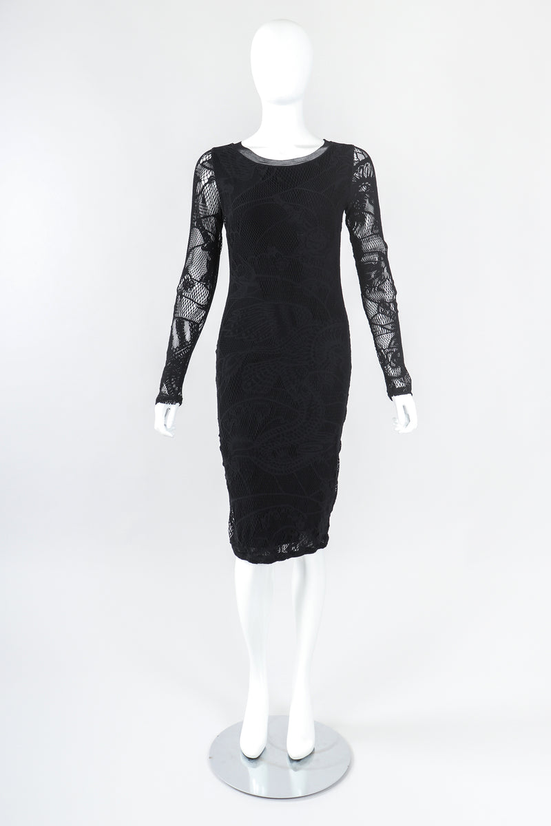 Vintage Jean Paul Gaultier Soleil Crochet Net Mesh Lace Dress Recess Vintage Jean Paul Gaultier Soleil Crochet Net Mesh Lace Dress Recess