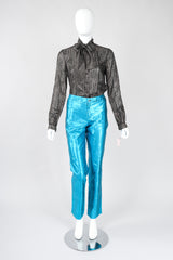 Recess Los Angeles Vintage Jean Paul Gaultier Silk Shantung Zip & Buckle Barbie Pant