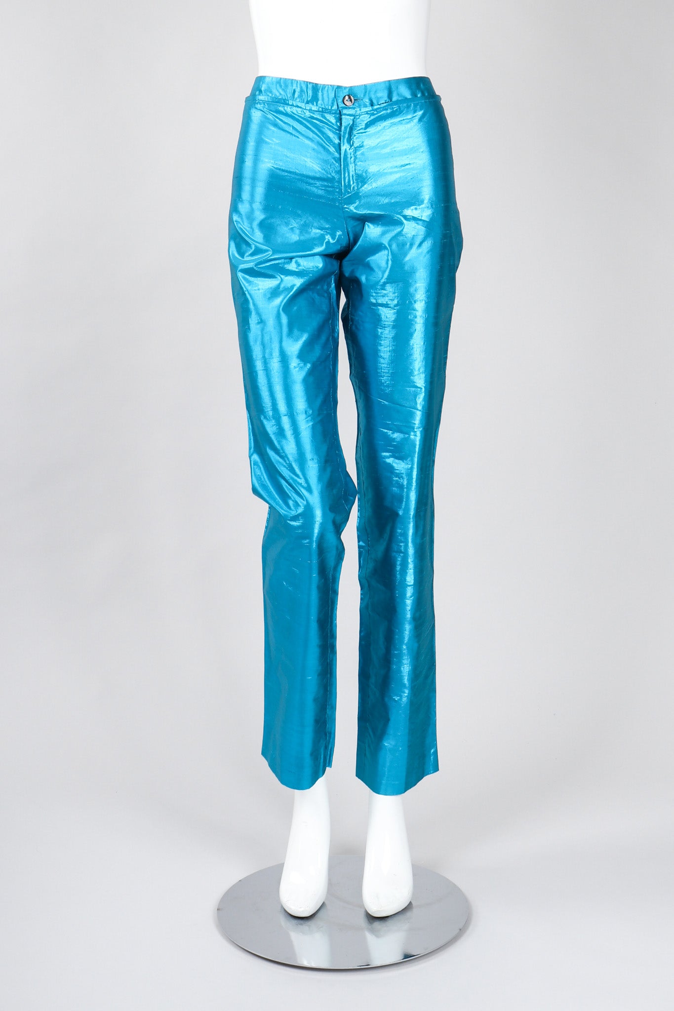 Recess Los Angeles Vintage Jean Paul Gaultier Silk Shantung Zip & Buckle Barbie Pant