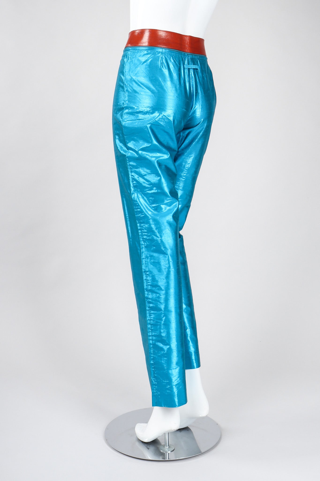 Recess Los Angeles Vintage Jean Paul Gaultier Silk Shantung Zip & Buckle Barbie Pant