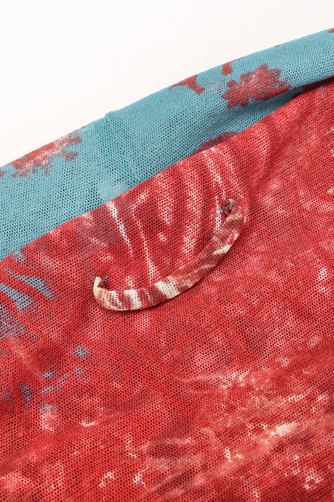 Recess Los Angeles Designer Consignment Vintage Jean Paul Gaultier 90s Soleil Mesh Coral Reef Aquarium Dress