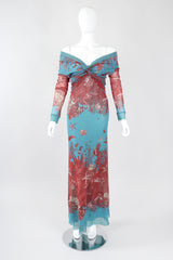 Recess Los Angeles Designer Consignment Vintage Jean Paul Gaultier 90s Soleil Mesh Coral Reef Aquarium Dress