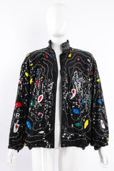 Vintage Jeanette for St Martin Sequined Stallion Bomber Jacket on Mannequin front at Recess LA