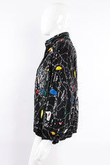 Vintage Jeanette for St Martin Sequined Stallion Bomber Jacket on Mannequin side at Recess LA