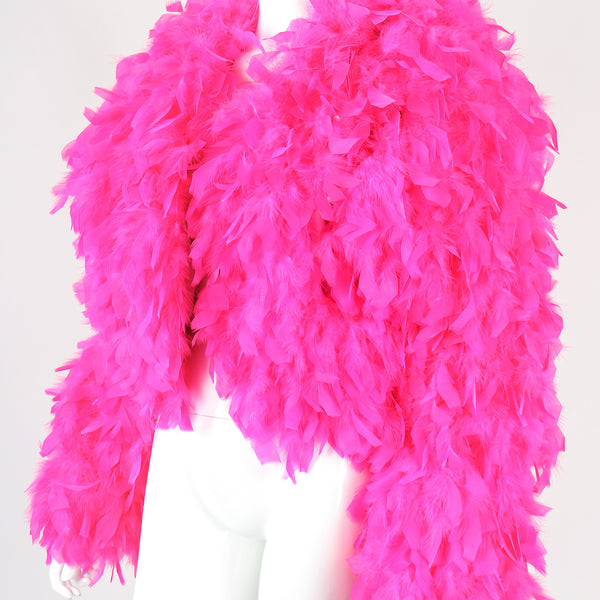 Feather deals boa jacket