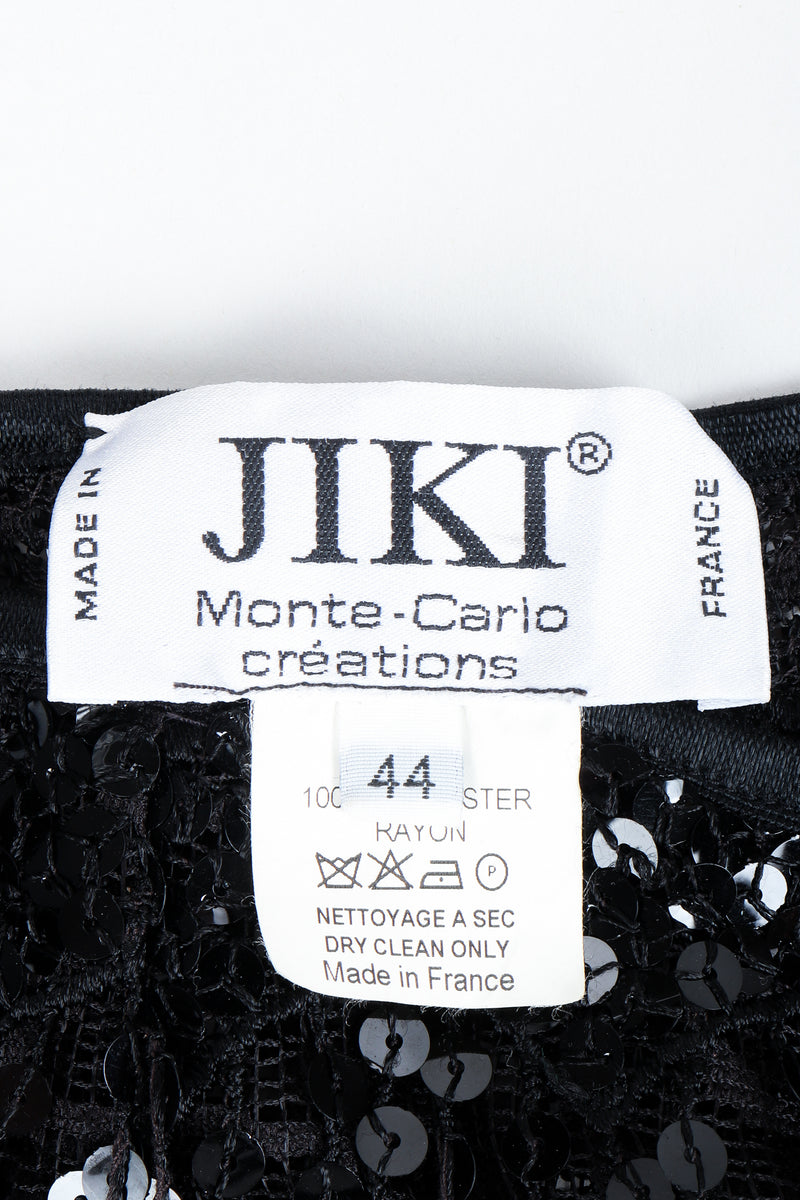 Vintage Jiki Sheer Sequin Tassel Pant Label at Recess