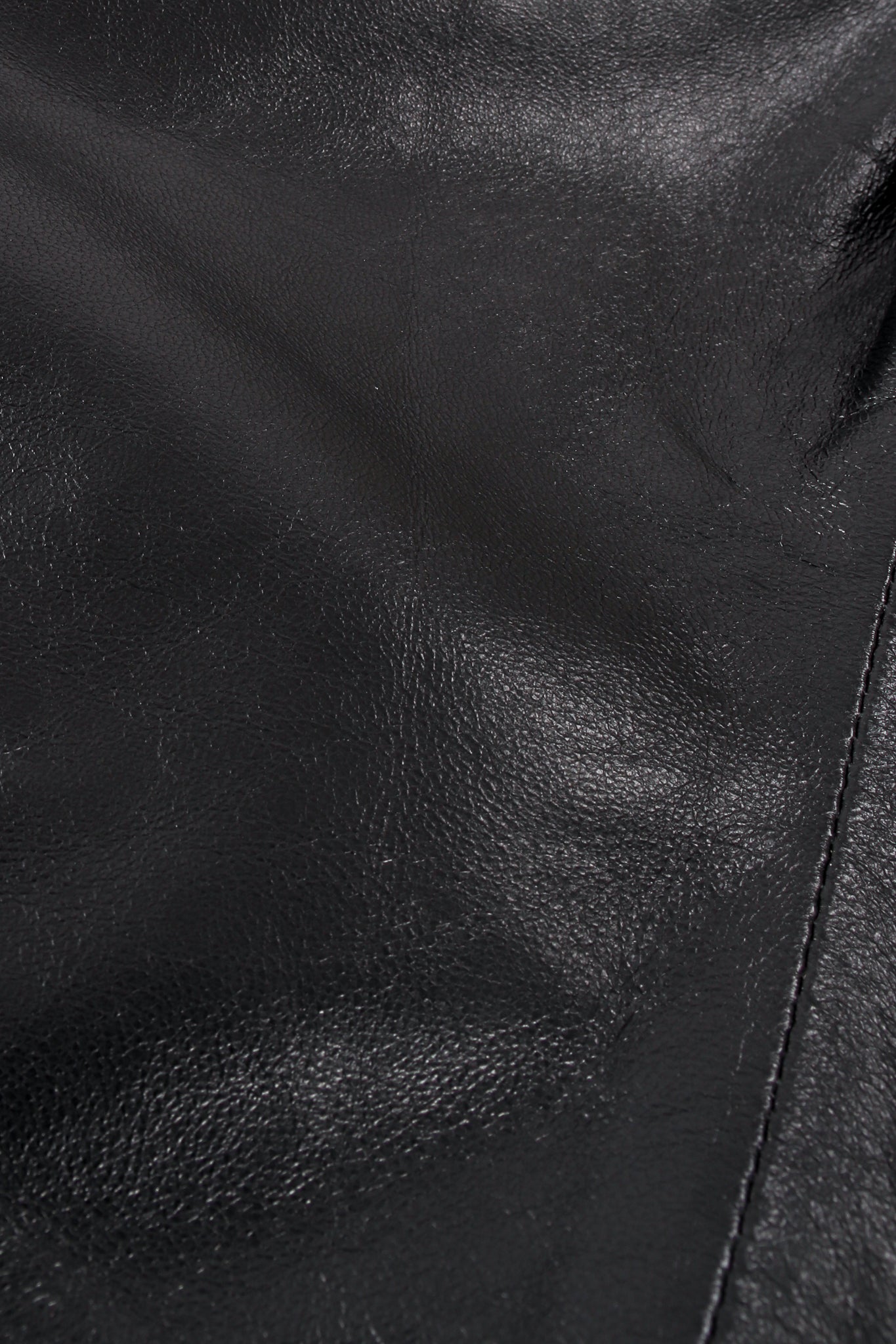 Jitrois Soft Black Leather Balloon Sleeve Bustier leather fabric at Recess Los Angeles