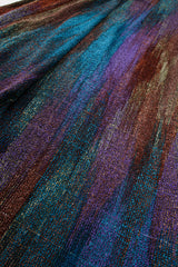 Vintage Joan McGee Ombré Watercolor Silk Chenille Duster fabric detail at Recess Los Angeles