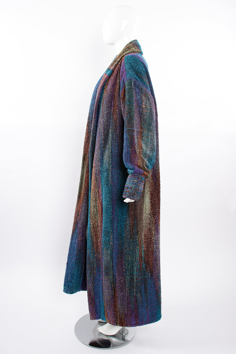 Vintage Joan McGee Ombré Watercolor Silk Chenille Duster on Mannequin side at Recess Los Angeles