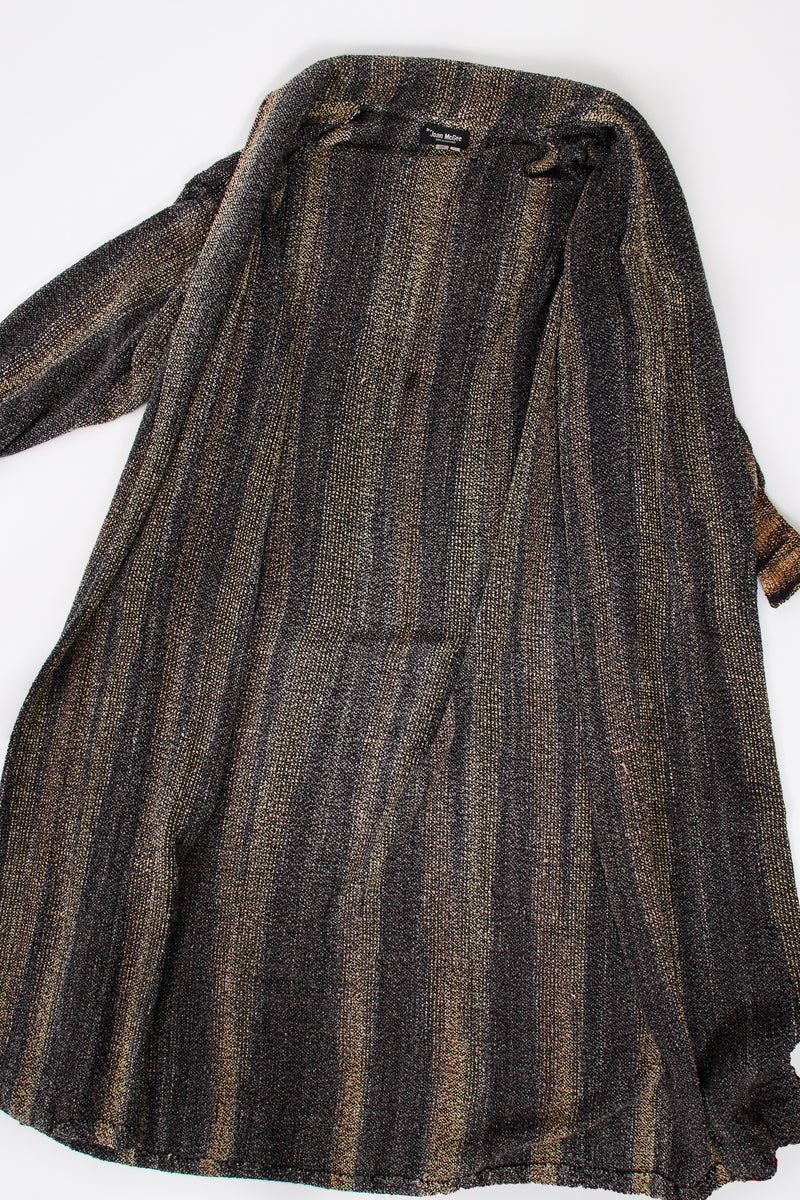 Vintage Joan McGee Ombré Stripe Silk Chenille Duster flat at Recess Los Angeles