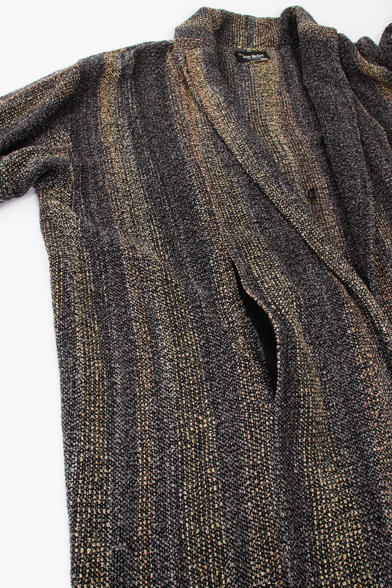 Vintage Joan McGee Ombré Stripe Silk Chenille Duster pocket at Recess Los Angeles