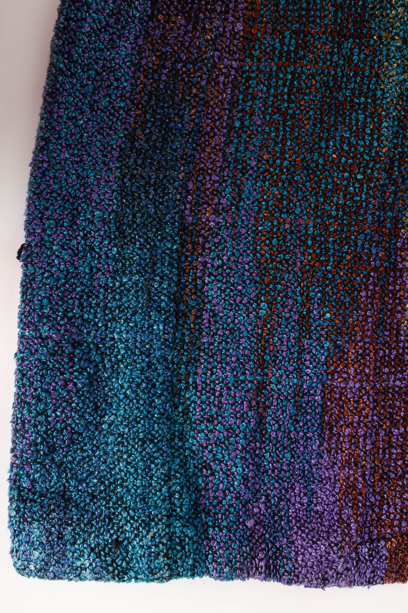 Vintage Joan McGee Ombré Colored Silk Knit Duster hem @ Recess LA
