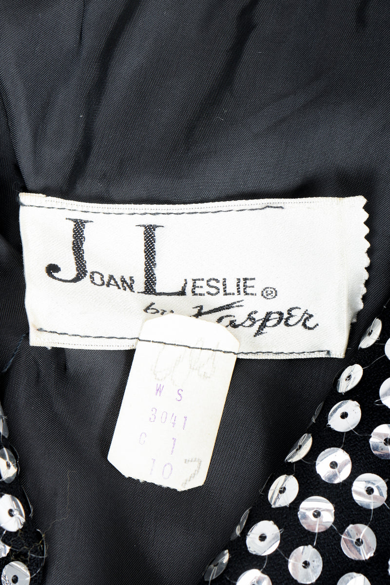 Vintage Joan Leslie by Kasper label on black