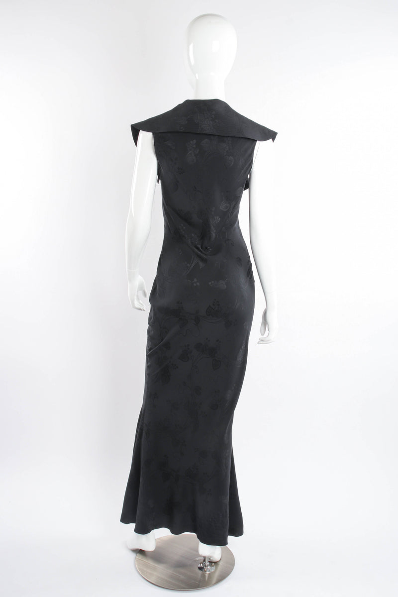 John Galliano Blossom Collar Bias Silk Gown on Mannequin back at Recess Los Angeles