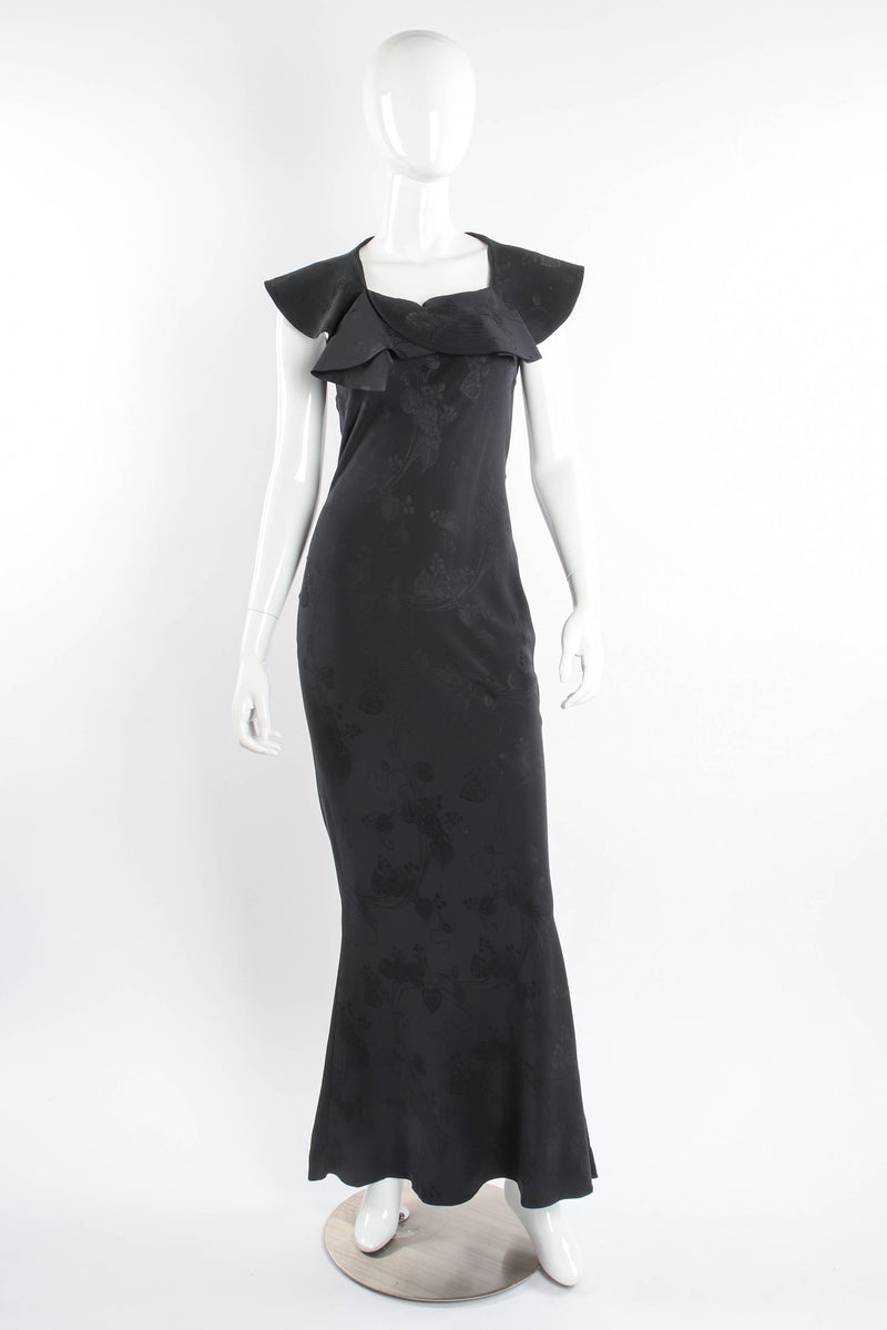 John Galliano Blossom Collar Bias Silk Gown Recess John Galliano Blossom Collar Bias Silk Gown Recess