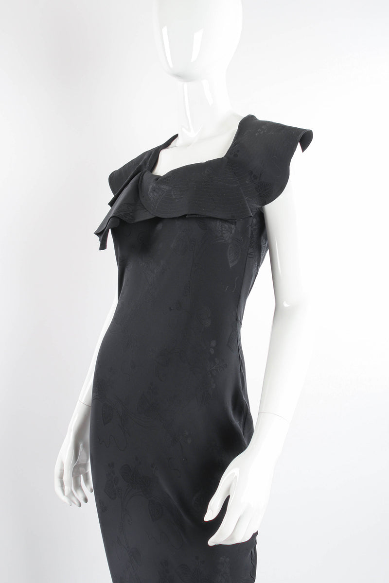 John Galliano Blossom Collar Bias Silk Gown on Mannequin crop at Recess Los Angeles