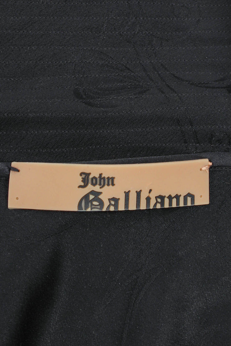 John Galliano Blossom Collar Bias Silk Gown – Recess