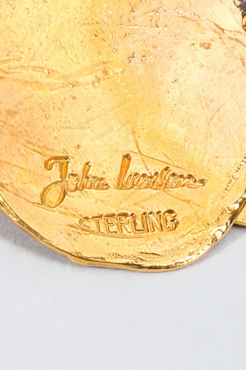 Vintage John Iversen Gold Sterling Signature Stamp