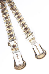 Vintage Jose Cotel Seeing Stars Double Belt reverse buckle flat lay @ Recess LA