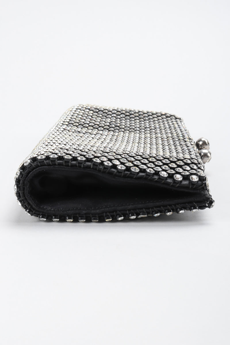 Recess Los Angeles Vintage Bags by Josef Crystal Mesh Kissing Clutch