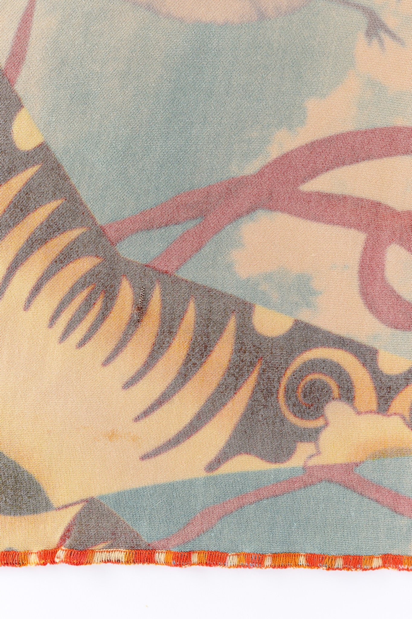 Vintage Jean Paul Gaultier Abstract Sky Kite Poncho Top back R hem snag @ Recess LA