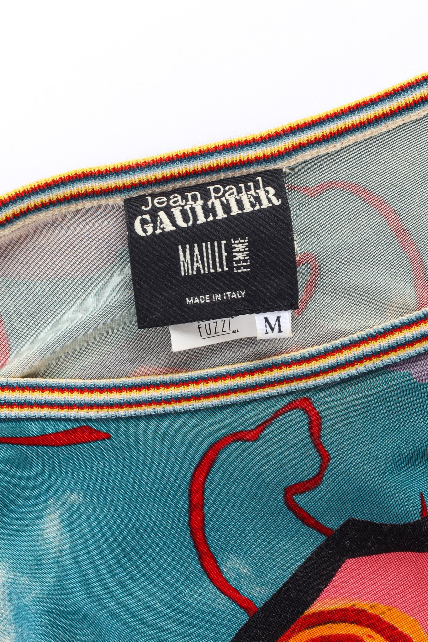 Vintage Jean Paul Gaultier Abstract Sky Kite Poncho Top tag @ Recess LA