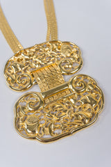 Judith Leiber Filigree Plate Bib Necklace