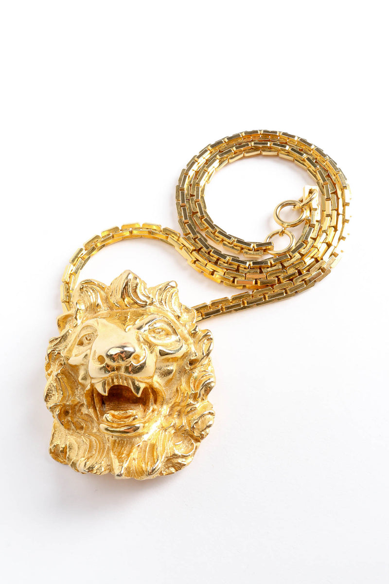 CHANEL Vintage Lion Head Medallion Necklace Circa 1980s W/Box - Chelsea  Vintage Couture
