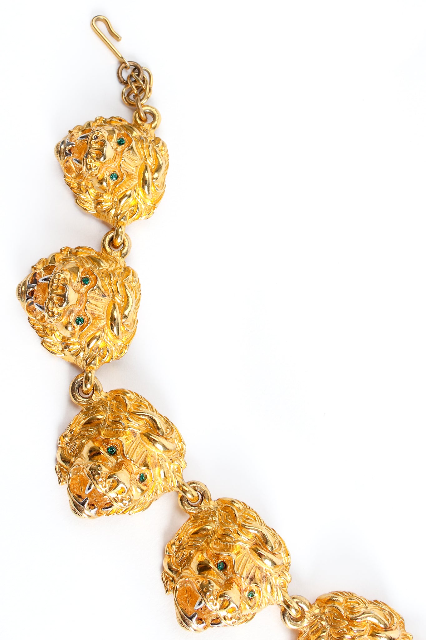 Vintage Judith Leiber Majestic Leo Collar Necklace Set detail at Recess Los Angeles