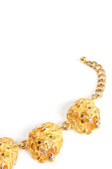 Vintage Judith Leiber Majestic Leo Collar Necklace Set detail at Recess Los Angeles