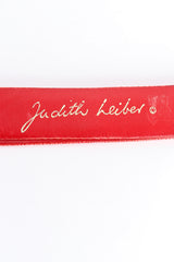 zig zag buckle slide belt by Judith Leiber signature @recessla