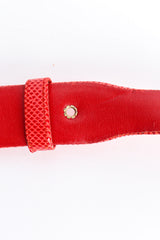 zig zag buckle slide belt by Judith Leiber grommet @recessla