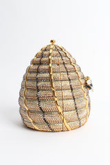 Vintage Judith Leiber Beehive Crystal Clutch Bag side @ Recess Los Angeles