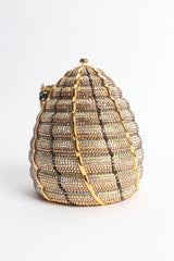 Vintage Judith Leiber Beehive Crystal Clutch Bag back @ Recess Los Angeles