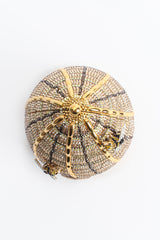 Vintage Judith Leiber Beehive Crystal Clutch Bag top view @ Recess Los Angeles