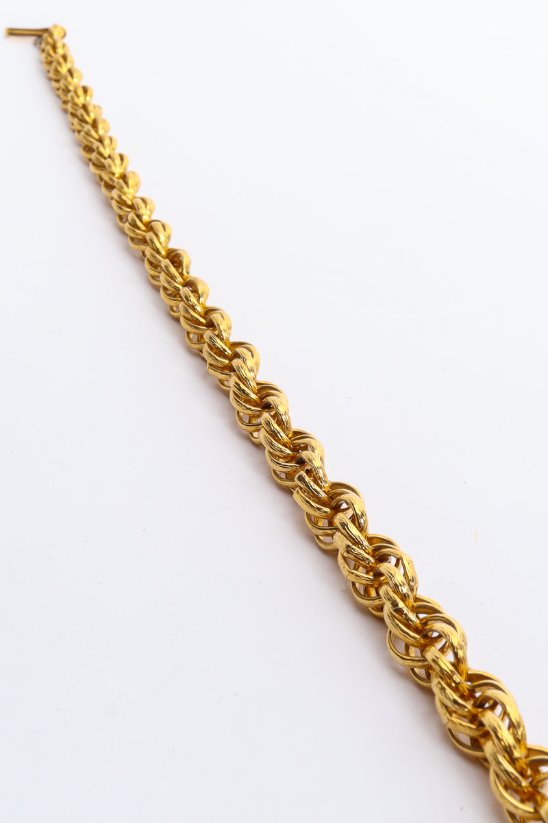 Vintage Judith Leiber Foo Dog Triple Pendant Necklace Chain Detail at Recess LA