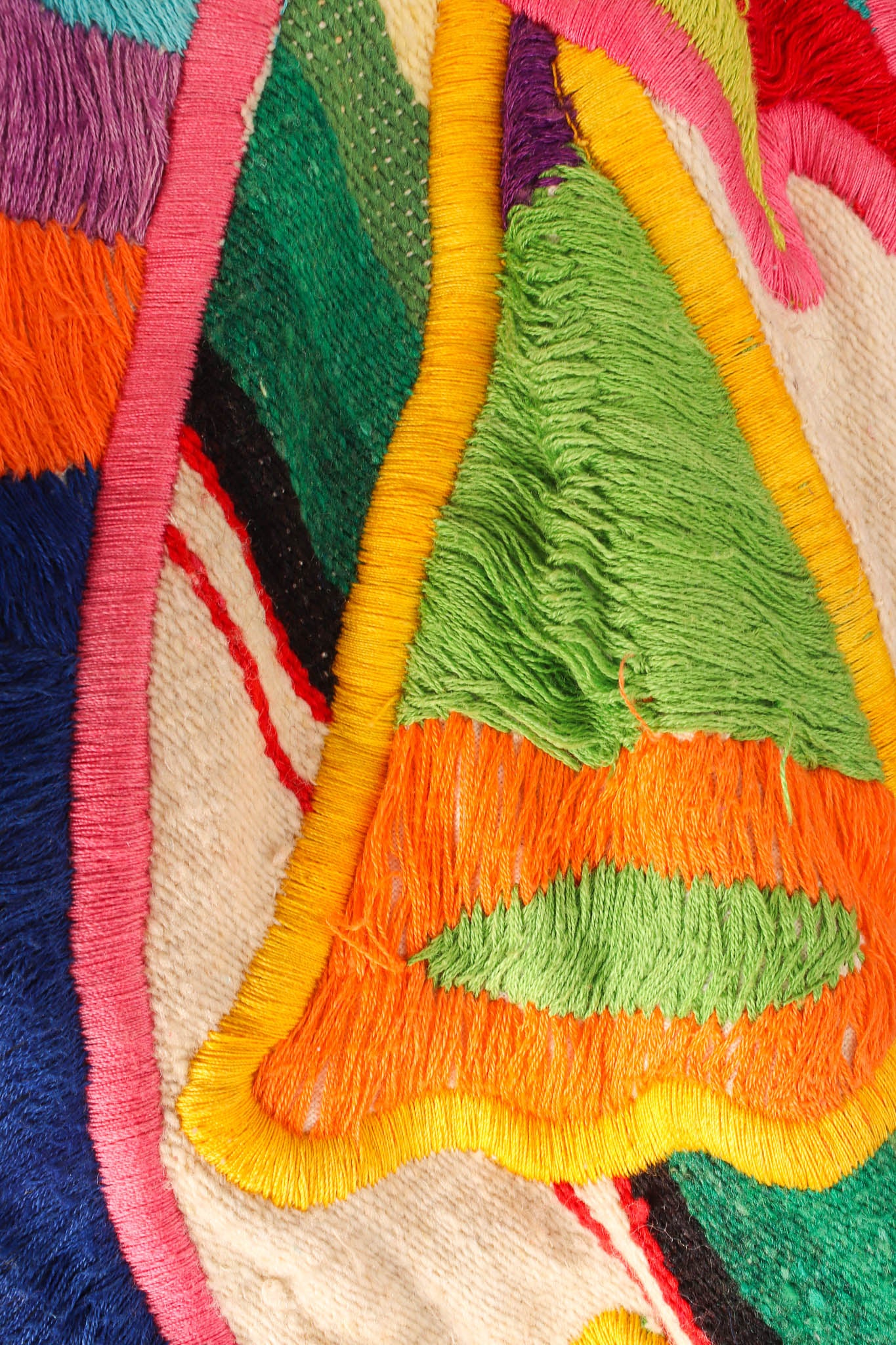 Vintage Judith Roberts Rainbow Abstract Animal & Floral Jacket embroidery @ Recess LA